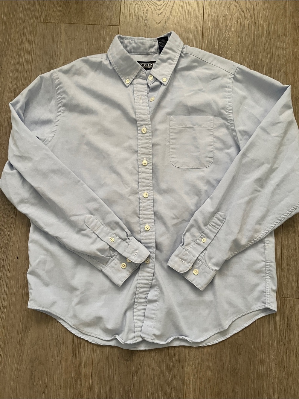Lands' End Light Blue Oxford Button-Down Shirt